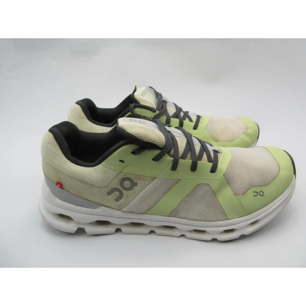 On Running Cloudrunner Shoes Womens Size 11 Green Cream Athletic Sneakers Gym